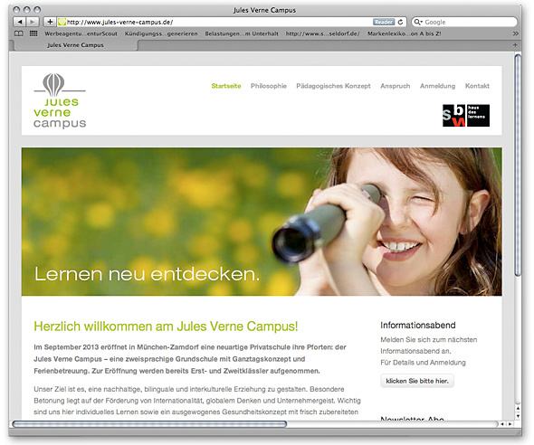 Drupal Website Grundschule
